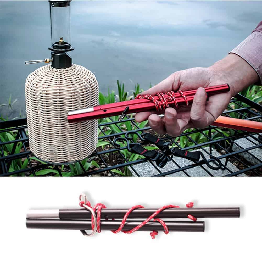1 PC Clothes Hanger Rack Dryer Folding Portable Outdoor Camping Aluminum Alloy Shoes Clothes Hanger Hanging hooks