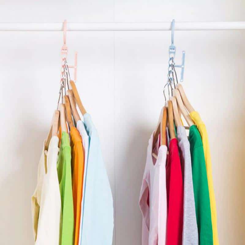 NEW Rotatable Clothes Hanger Handbag Coat Scarf Hang Organizer Detachable Clothes Dryers Closet Space Saving Organizer Wholesale