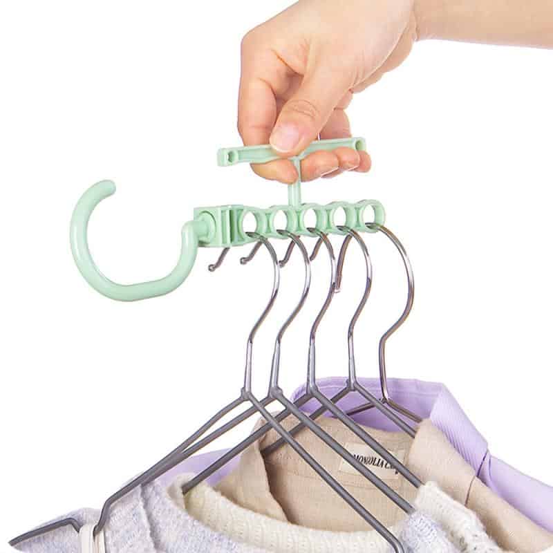 NEW Rotatable Clothes Hanger Handbag Coat Scarf Hang Organizer Detachable Clothes Dryers Closet Space Saving Organizer Wholesale