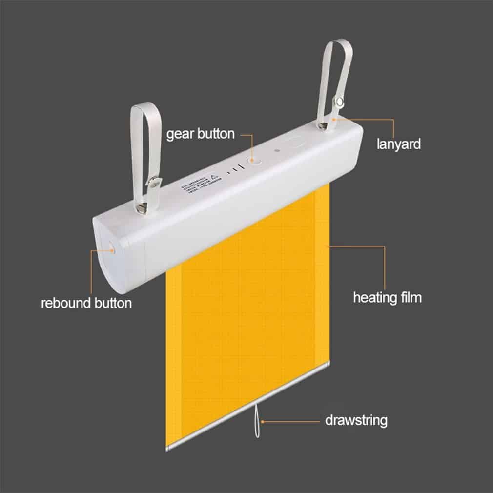 Electric Drying Rack Smart Hang Clothes Dryer Portable Outdoor Travel Mini Retractable Clothing Heater