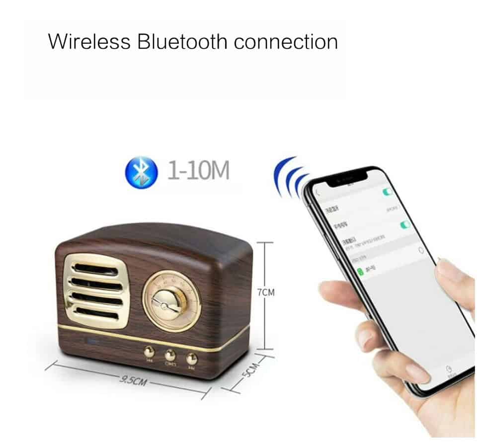 Retro Bluetooth Speaker HM11 altavoz bluetooth tronsmart soundbar Mini Speakers Loudspeaker boombox 3D Stereo HiFi Sound TF