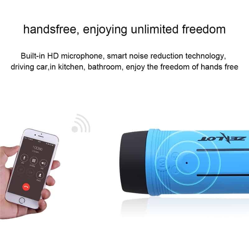 ZEALOT S1 Powerful Bluetooth Speaker Bicycle fm Radio Outdoor Waterproof Portable Wireless Speaker Boombox Surround Sound