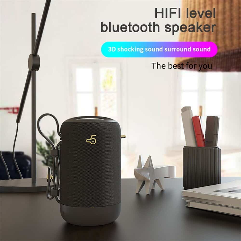 Portable Speakers Bluetooth Column Waterproof Wireless Bluetooth Speaker Powerful High BoomBox Outdoor Bass HIFI TF FM Radio