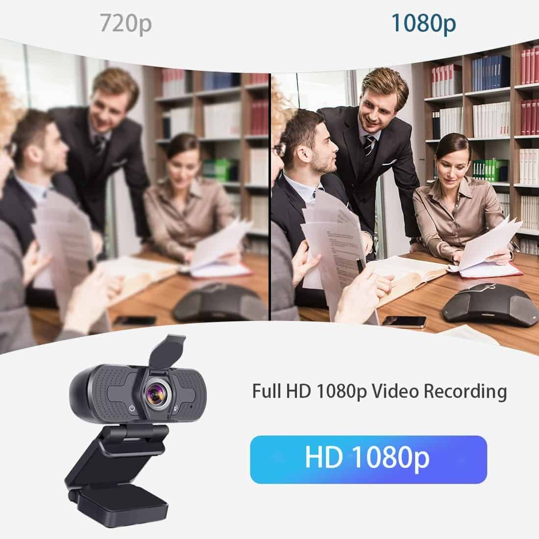 Full HD Webcam 1080P 4K USB Web Camera PC with Built-in Microphone Autofocus for Computer Work Online Class Broadcast web cam