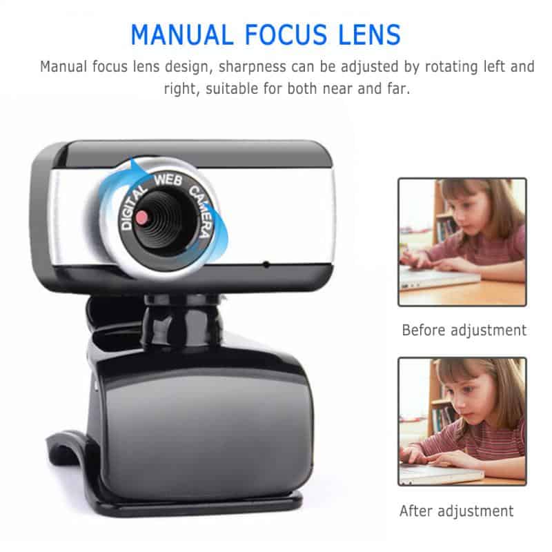 USB 2.0 480p Computer Camera Webcam Portable Built-in Microphone Camera With Exquisite Appearance For Notebook Laptop Computer