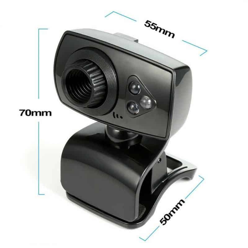New USB Web Camera 360 Degree USB HD Webcam Web Cam Clip-on Digital Camcorder With Microphone For Laptop PC Computer