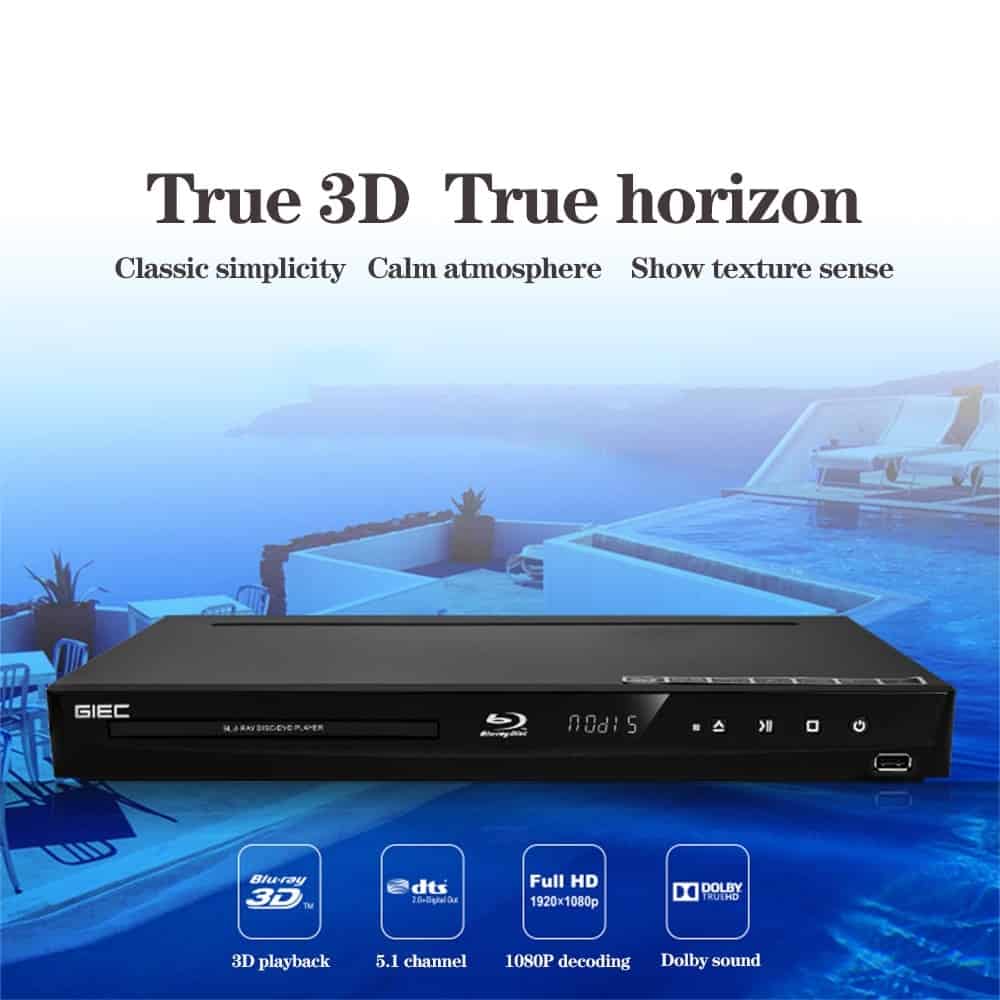 GIEC BDP-G4300 3D Blu-ray Player HD Player DVD player HDMI 5.1 channel 1080P Full HD output decoding DVD player lecteur dvd
