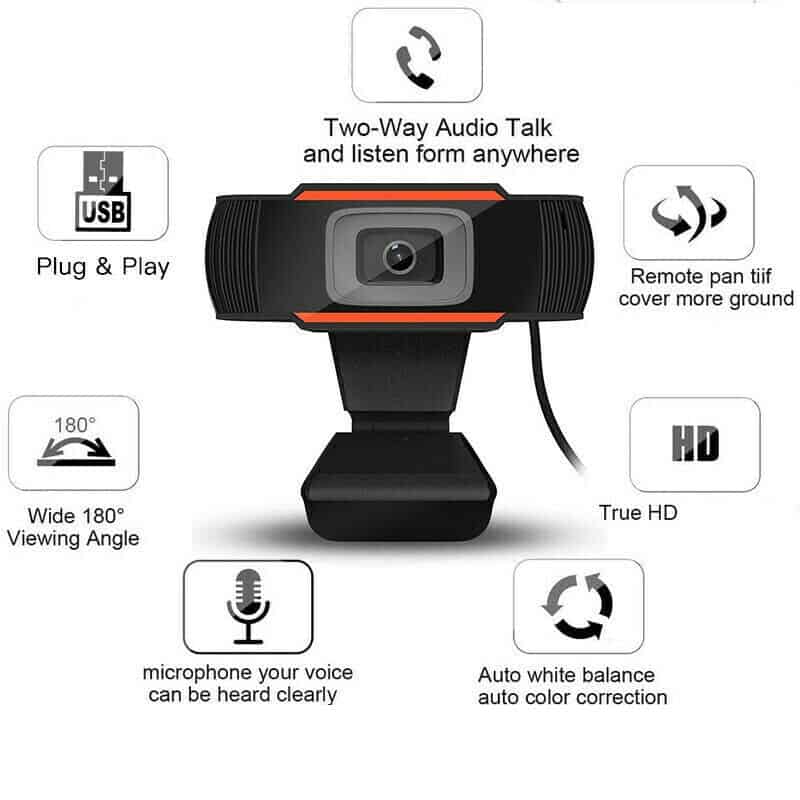 2020 480/1080p Webcam Built-In Microphone USB2.0 Adjustable Game Live Camera HD Free Drive PC Laptop Video Call Camera For Skype