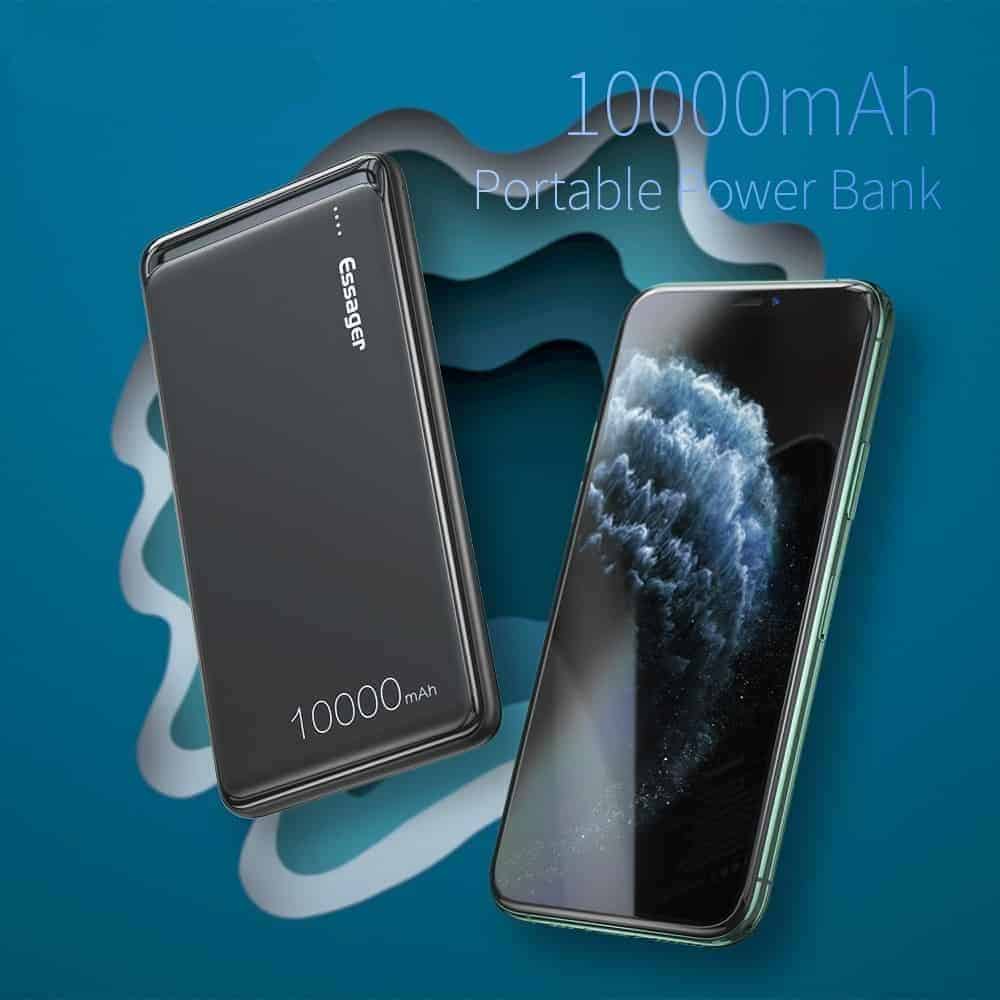 Essager 10000mAh Dual USB Slim Power Bank Portable External Battery Charger Pack For iPhone SAMSUNG Xiaomi 10000mAh Powerbank