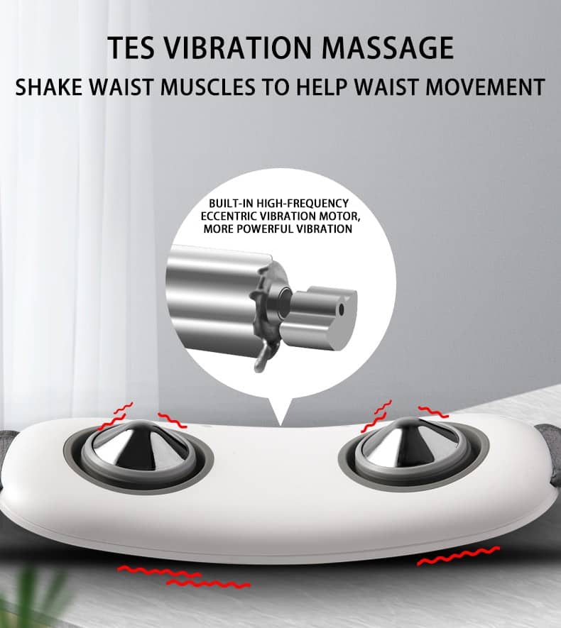 Lumbar Massage Metal Patch Vibration Pulse Infrared Heating Airbag Lumbar Disc Protruding Waist Support