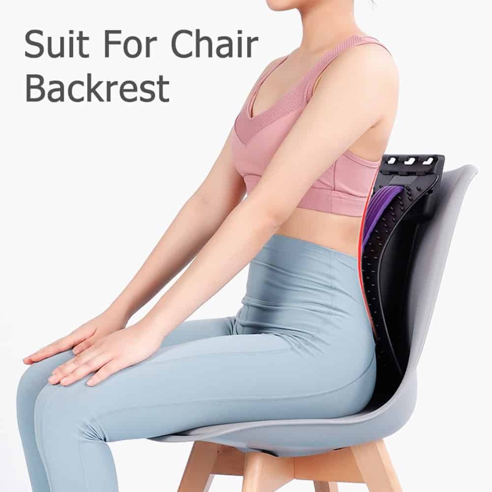 Adjustable Lumbar Traction Stretching Device Waist Spine Back Pain Relief Relax Acupuncture Massage Board Lumbar Disc Herniation