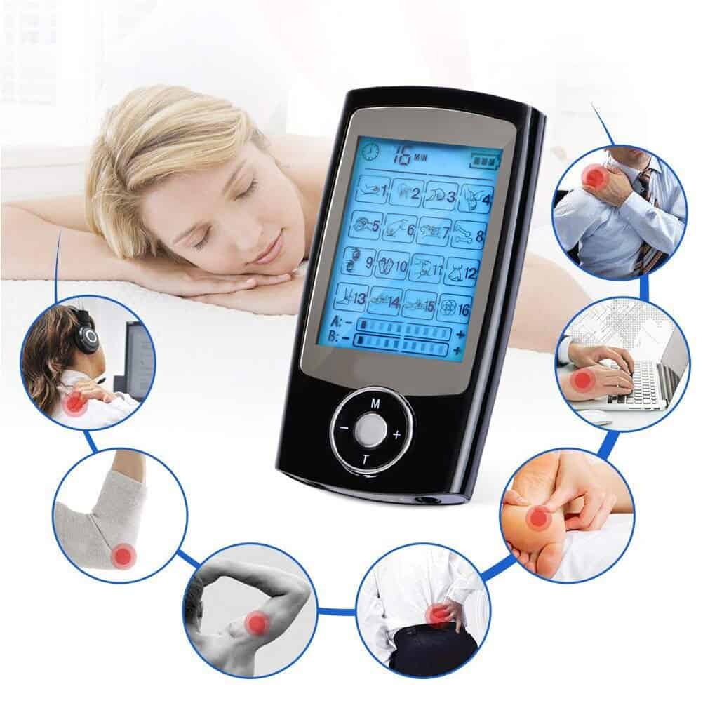 Body Massage Device for Pain Management and Rehabilitation with 16 Modes Massage for Back Neck Body Sciatic Pain Relief