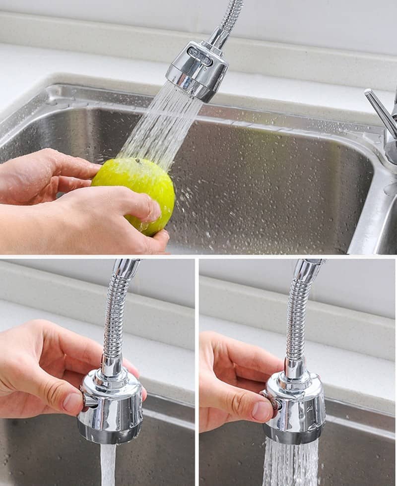 Adjustable 360 Degree Kitchen Household Tap Faucet Shower Head Rotating Splash Splash Water Saving Device Bathroom Accessories