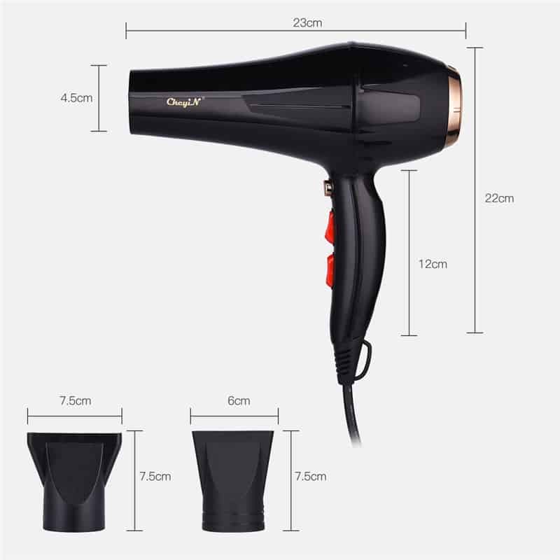5000W Professional Hair Dryer Blow Dryer For Hair salon Hairdresser Hairdryer With Nozzles Travel Hot cold Constact Temperature