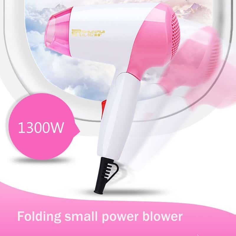 Portable Travel Hair Dryers Folding Handle Hair Dryer 1300W Professional Electric Blow Dryers Hairdressing DIY Styling Tools 38D