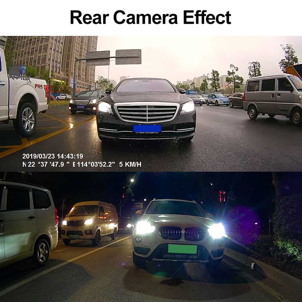 3-inch Car Dashcam Car DVR Camera With WIFI GPS 1080P HD Screen Night Vision Dash Cam 24H Parking Monitor Rear View Camera
