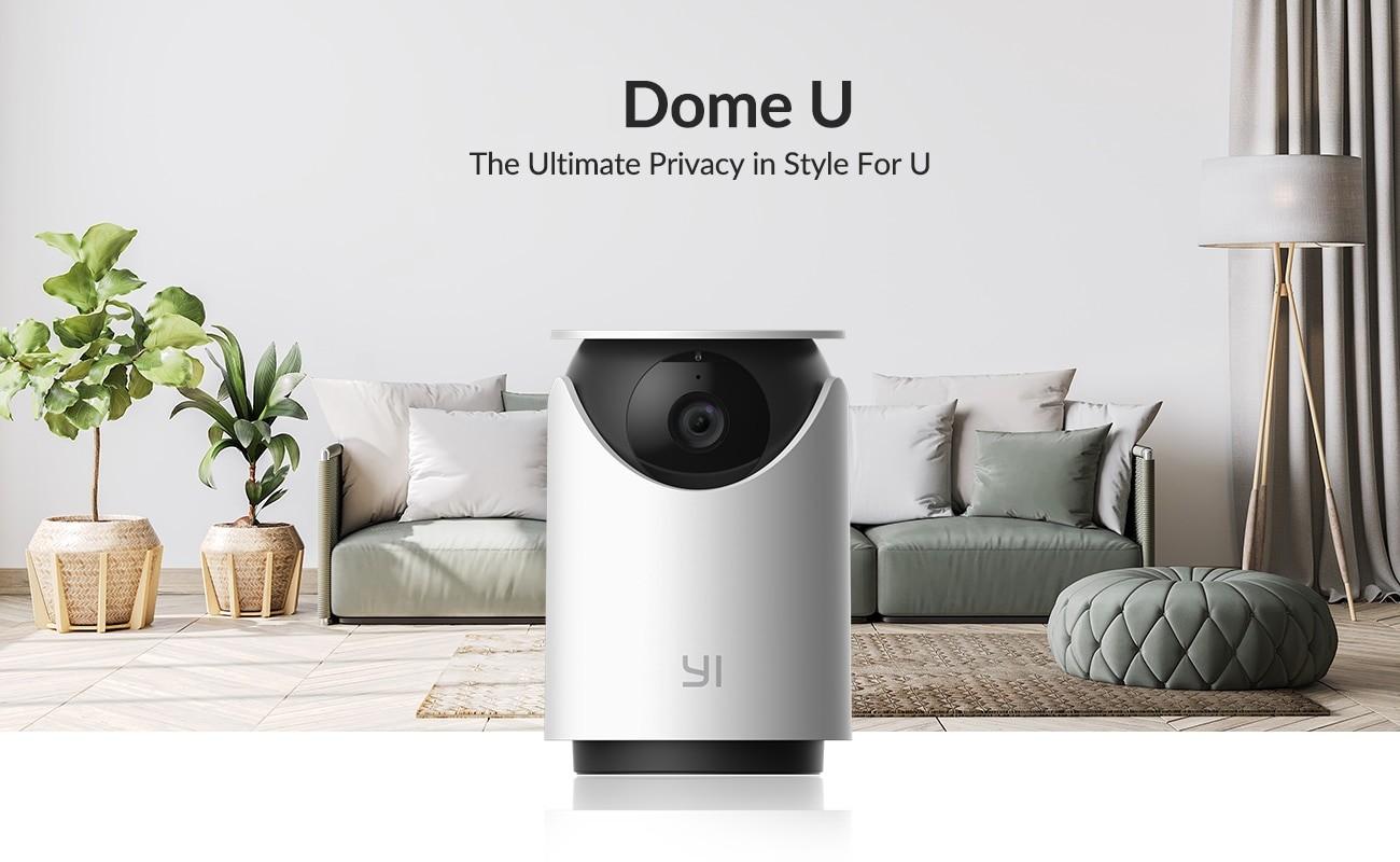 YI Dome U Security 2K Indoor Cam Pan & Tilt IP Camera with Wi-Fi Human & Pet AI Video Surveillance Voice Assistant Compatibility