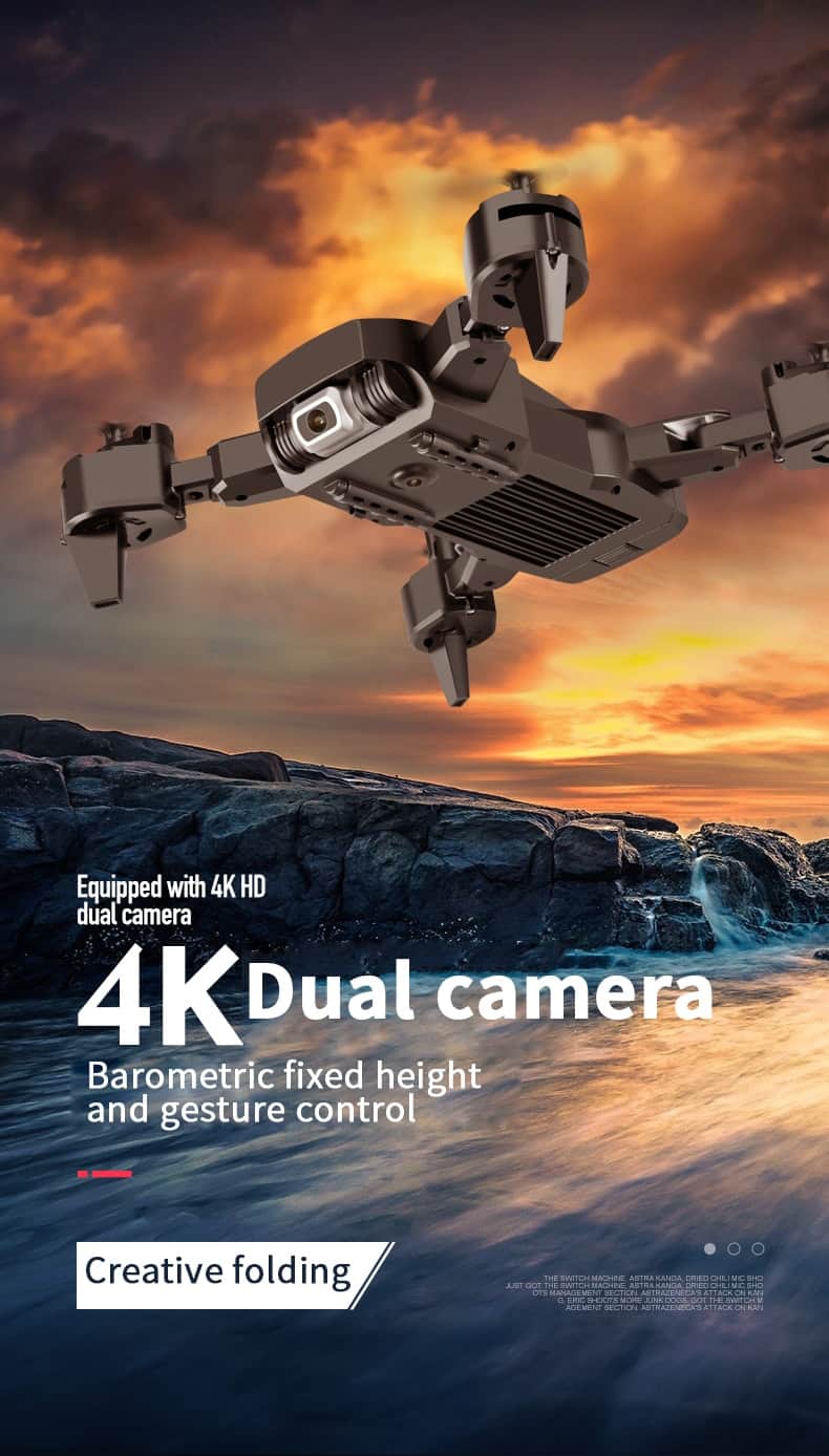 2020 NEW Drone 4k profession HD Wide Angle Camera 1080P WiFi fpv Drone Dual Camera Height Keep Drones Camera Helicopter Toys