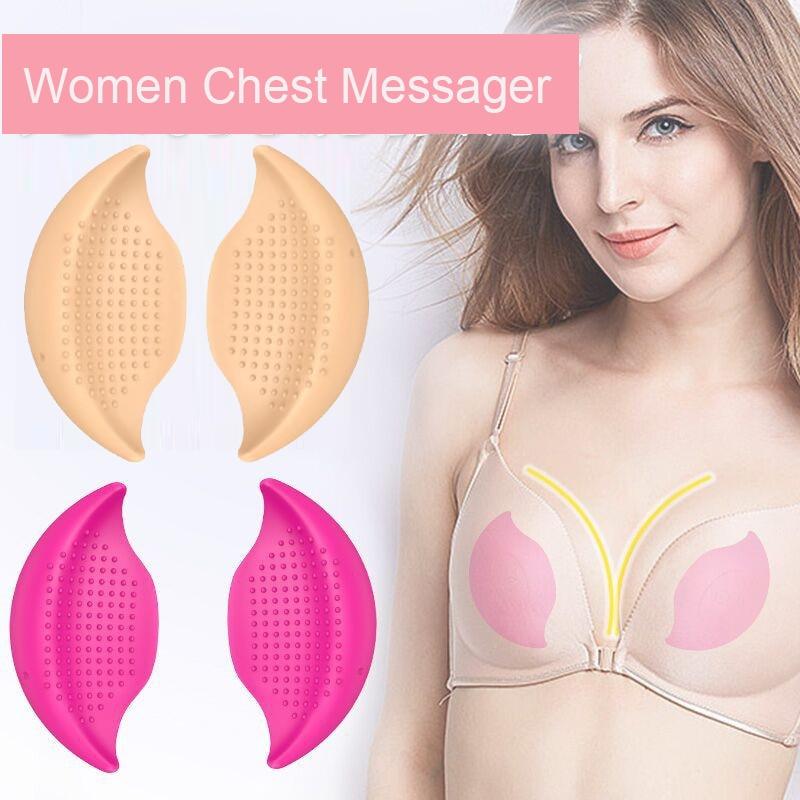 Betime Chest Massager Women Electric Vibration Bust Lift Enhancer Machine Silicone Wireless Breast Enlargement Anti Sagging
