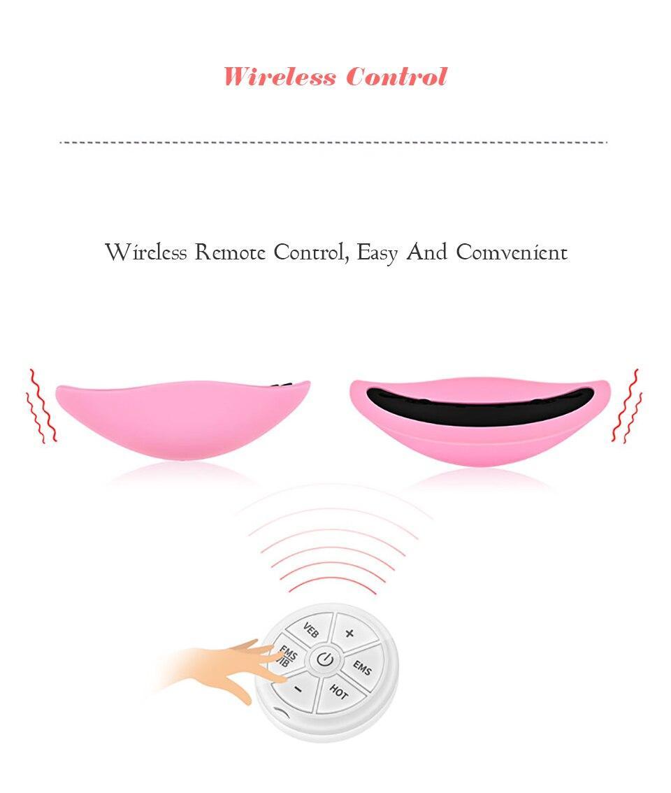 Chargeable Wireless Breast Massager Electric Vibration Bust Lift Enhance Hot Compress Massage Remote Control Breast Anti Sagging