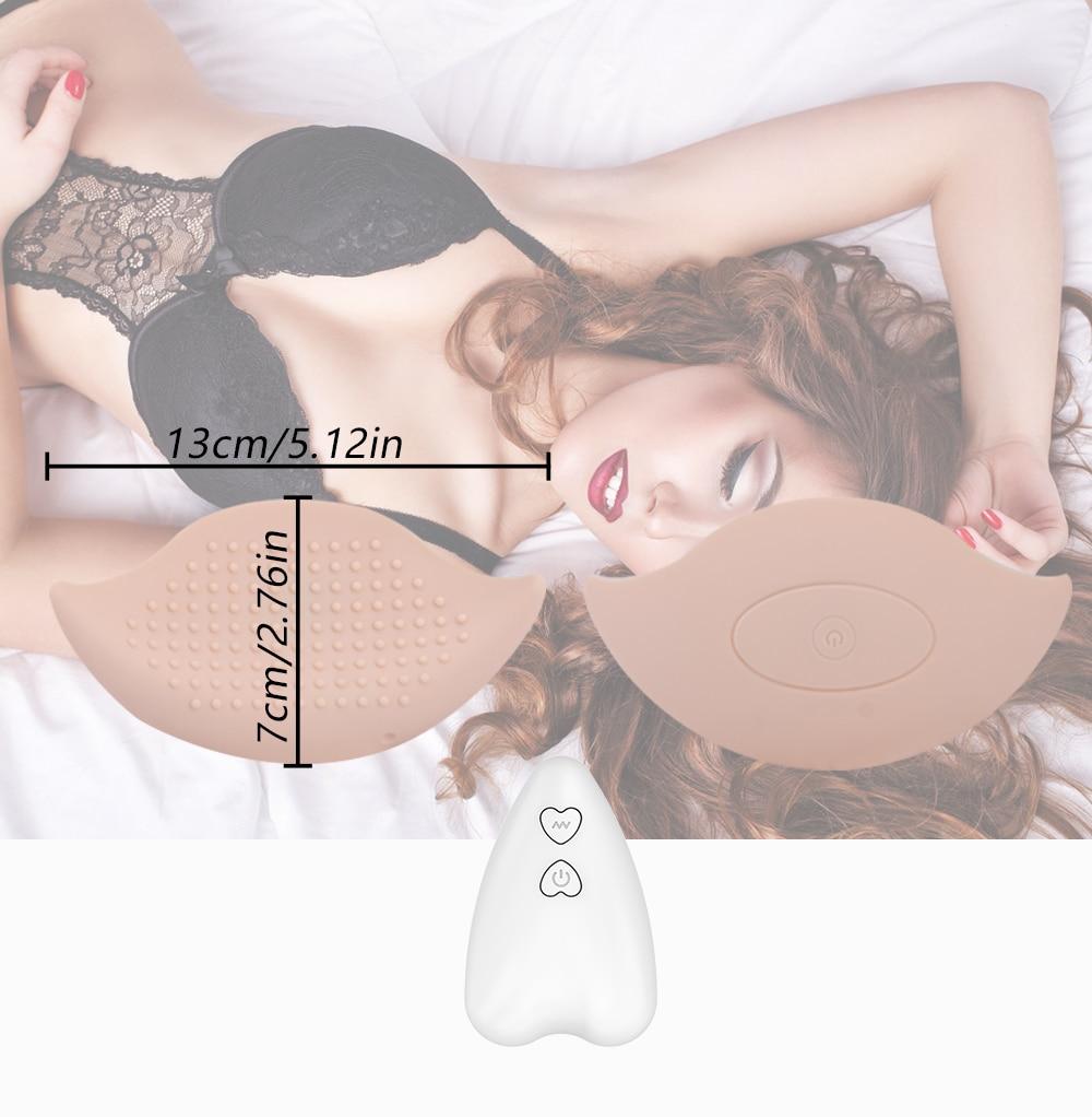 DOPAMONKEY A pair 10 Modes Breast massage for relaxing chest Wireless remote Stimulate Sex Toys Nipple Vibrator For Women Adult