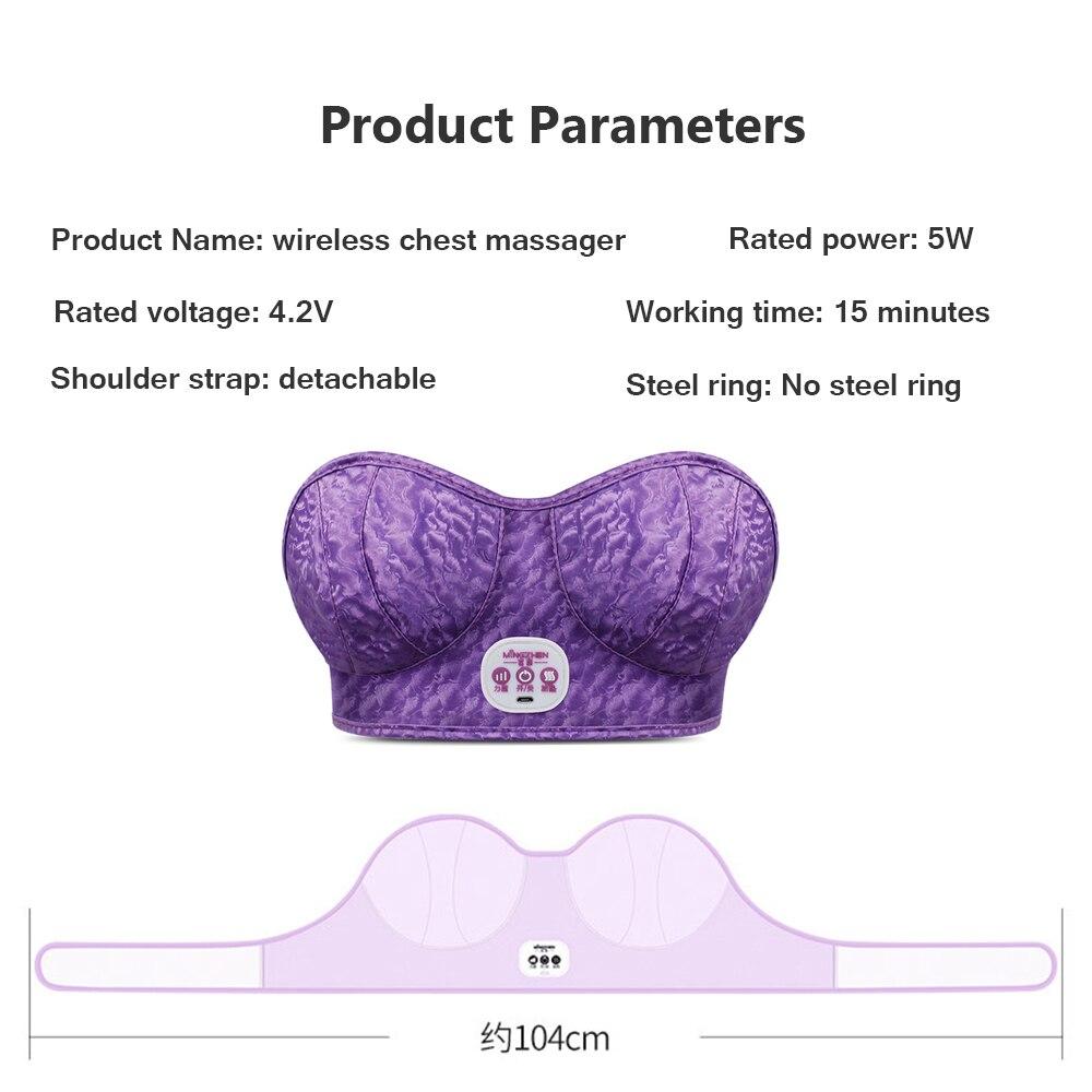 Electric Wireless Breasts Enlarge Massager Chest Massager Lifting and Anti Sagging Enhancing Device for Home Use Breast Massage