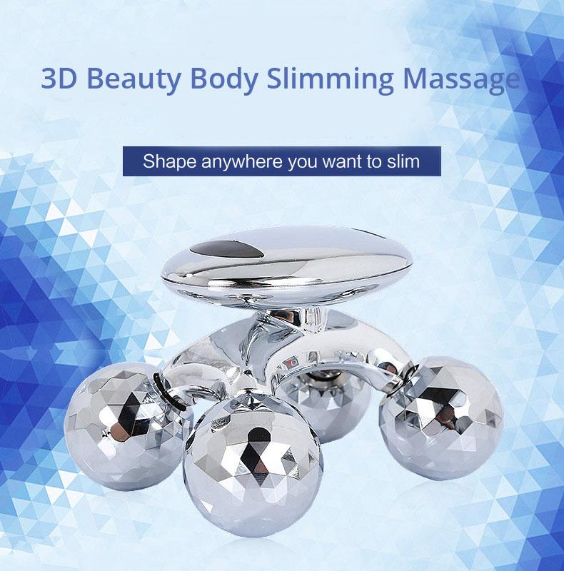 4D Roller Massager Solar Micro Current Massager Face Lifting Tightening Body Slimming Shaping Anti-cellulite Roller Beauty Care
