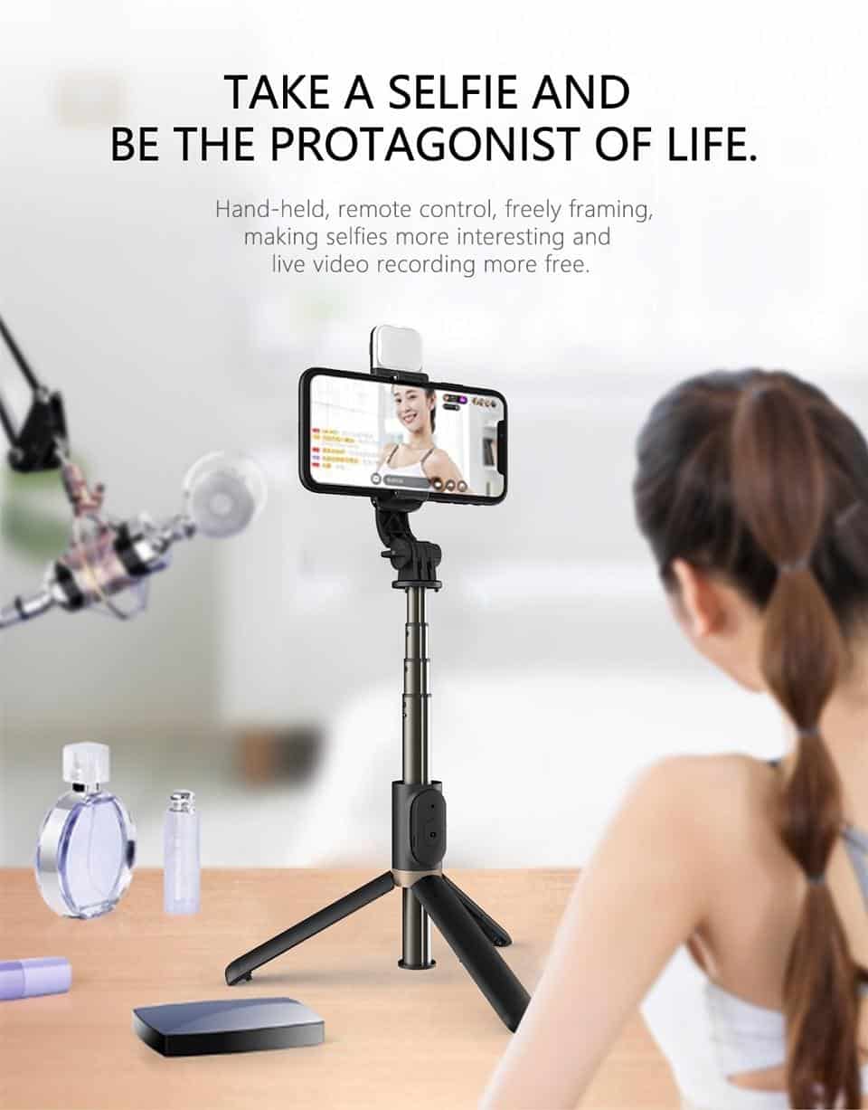FANGTUOSI NEW 3 In 1 Monopod Tripod With Bluetooth Shutter For iphone smartphone selfie