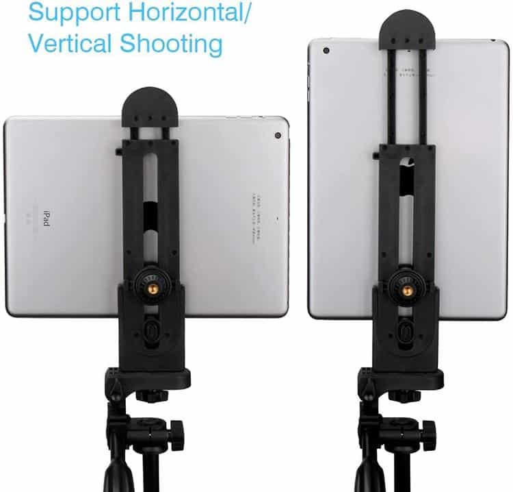 Ulanzi Tablet Mount Holder Adapter for iPad Pro Mini Air 1 2 3 4 Microsoft Surface Live Lecture Tablet Mount Tripod Adapter