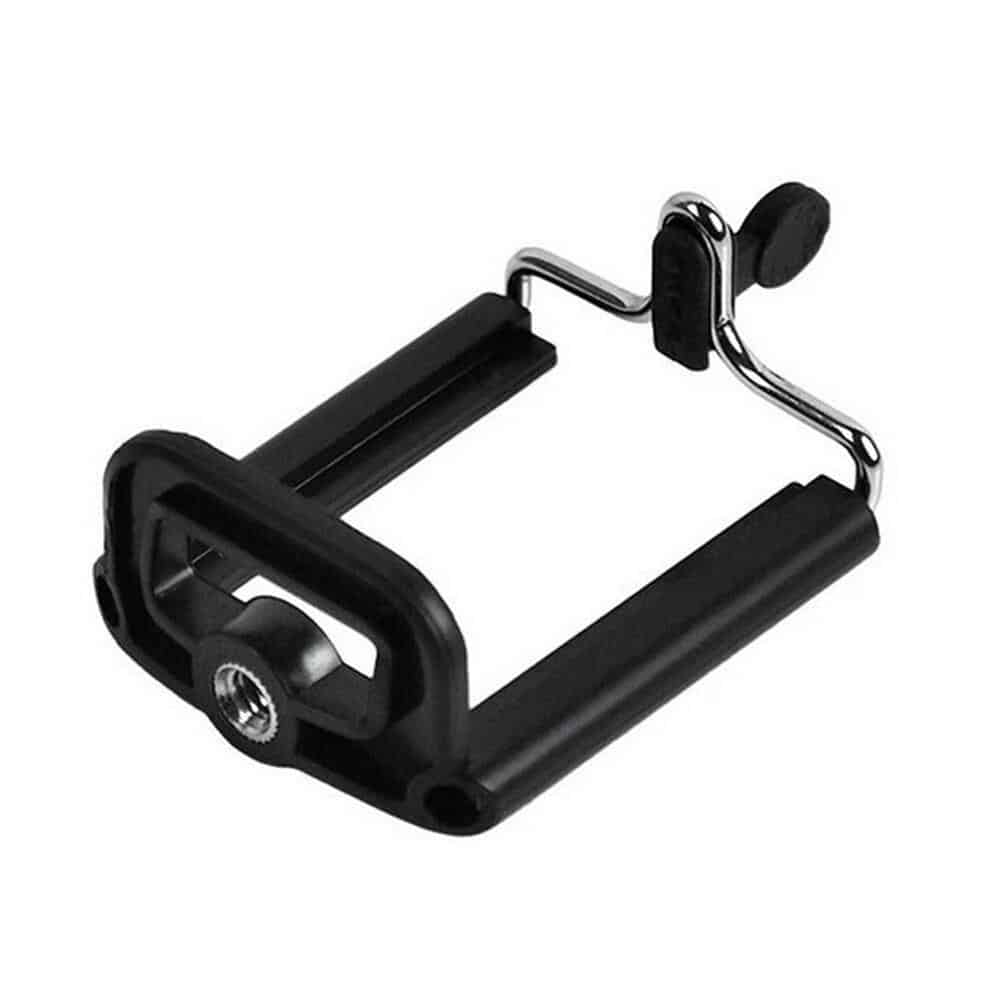 FGHGF Black Phone Holder Tripod for Phone Tripod Stand with 1/4 inch Nut Screw Hole Selfie Stick Phone Clip Accessories