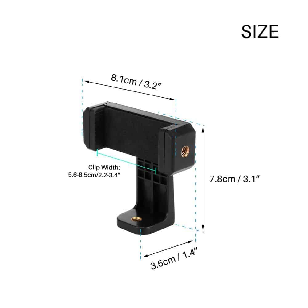 360 Degree Rotate Cell Phone Stand Vertical Bracket Smartphone Clip Holder 360 Adapter Tripod Mount for IPhone X Samsung Xiaomi