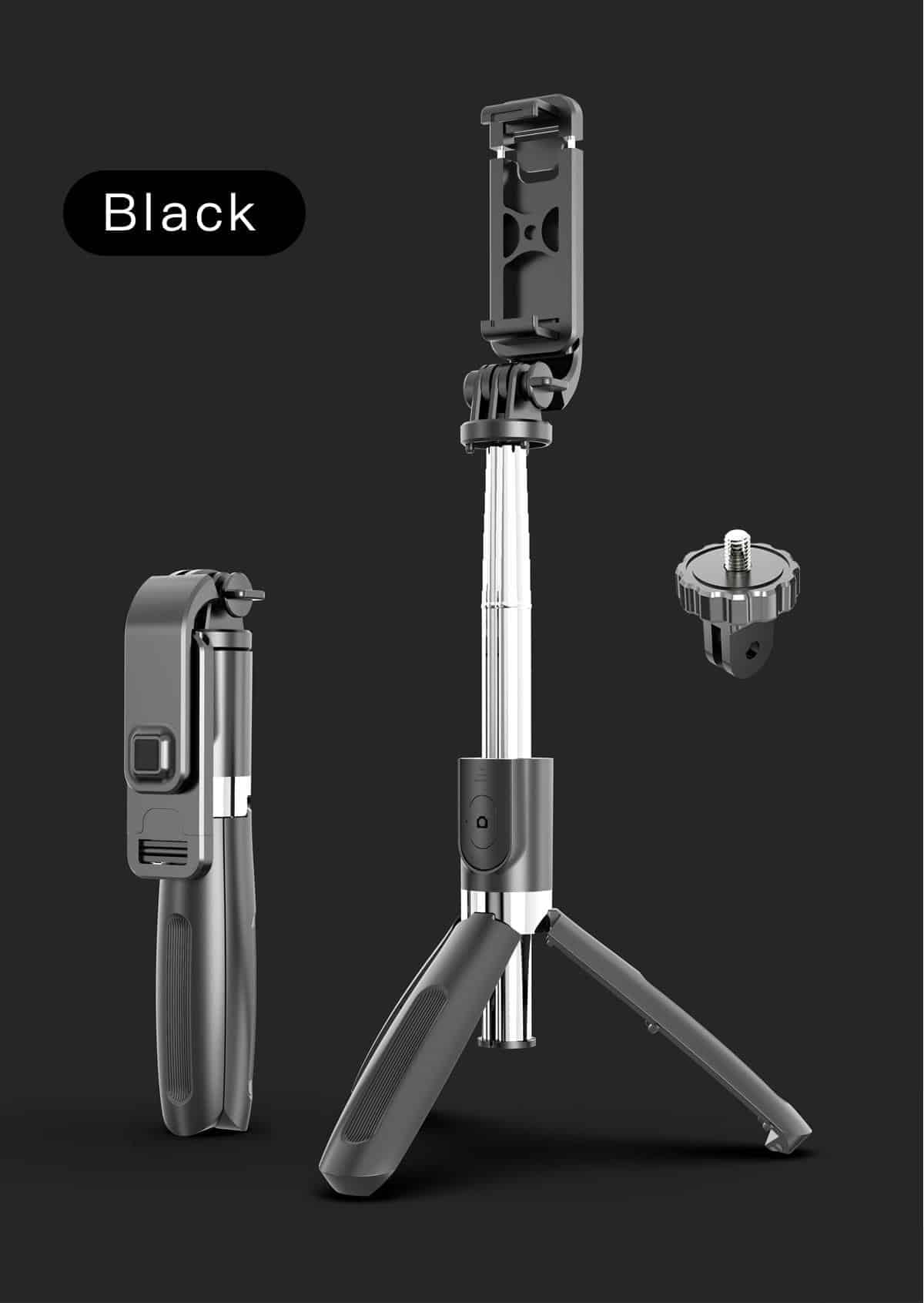 COOL DIER Portable Mini Tripod Collapsible Cell Phone Selfie Bracket Monopod For iPhone Samsung Xiaomi Huawei For Gopro 9 Camera