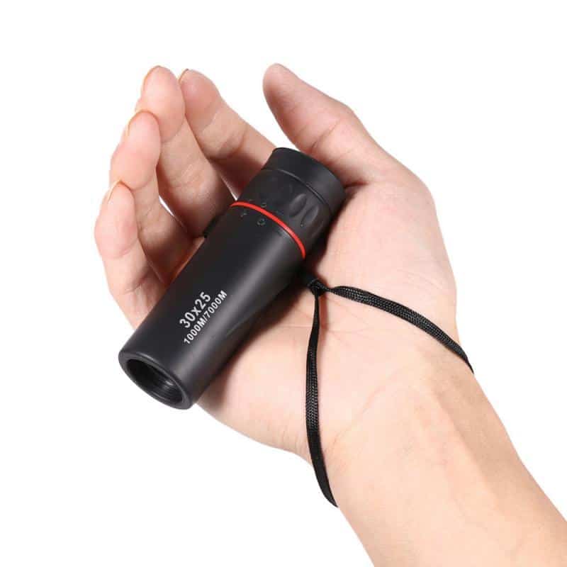 30x25 HD Optical Monocular Low Night Vision Waterproof Mini Portable Focus Telescope Zoom 10X Scope for Travel Camping Hunting