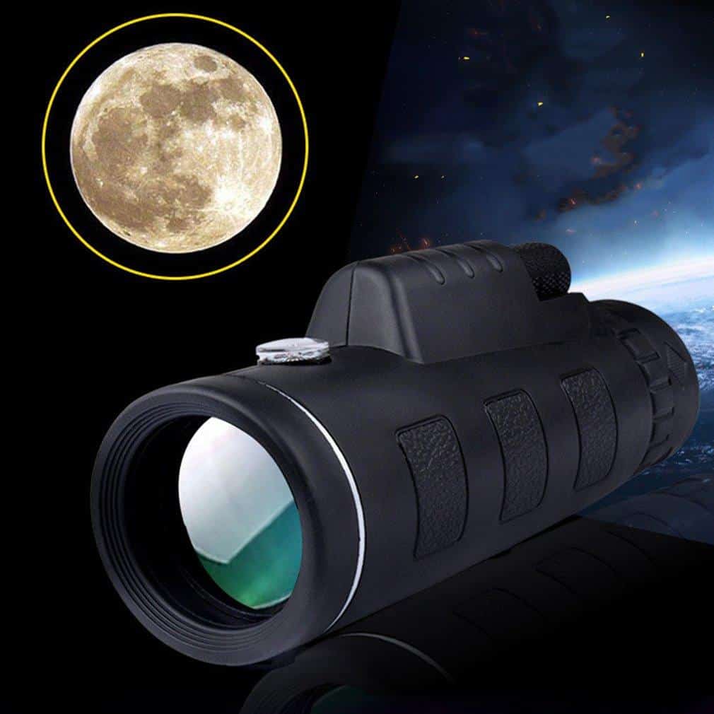 Hot Telescope Monocular 40X60 Zoom Monocular Binoculars Clear Weak Night Vision Telescope With Smart Phone Holder For Camping