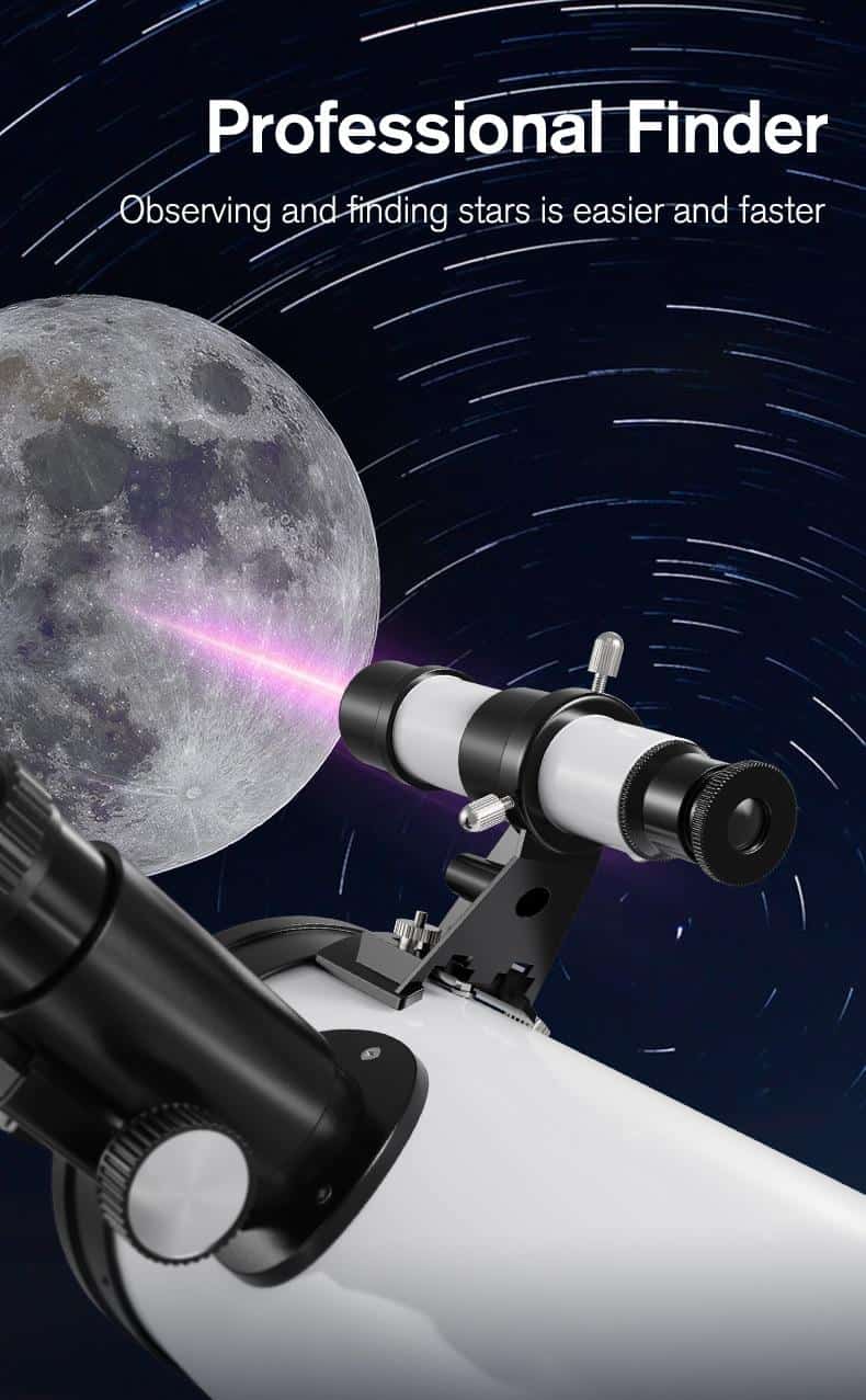 76700 Reflective Professional Astronomical Telescope Monocular 875X HD for Stargazing Bird Watching Kids Gift Moon Sun Filter