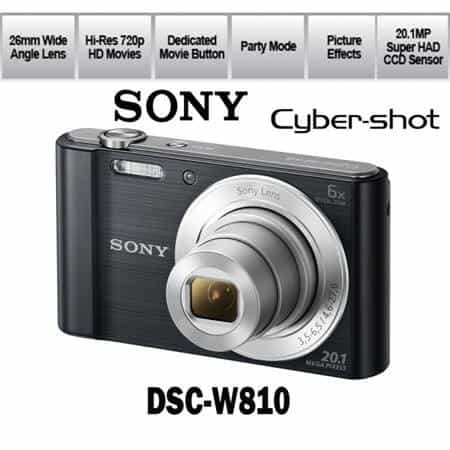 SONY original Sony Cyber Shot DSC-W810 20.1MP Digital Camera free shipping