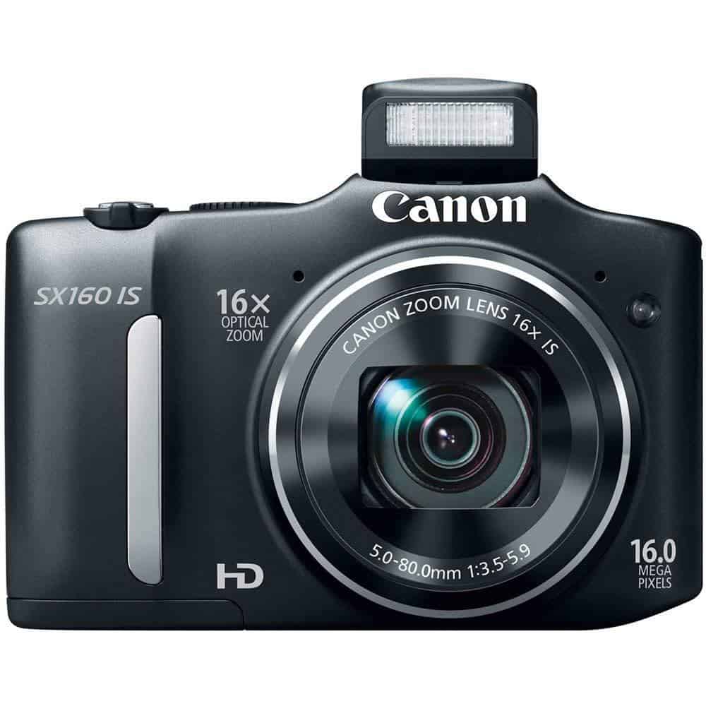 USED,Canon SX160 IS 16.0 MP Digital Camera with 16x Wide-Angle Optical Image Stabilized Zoom with 3.0-Inch LCD(not full new)