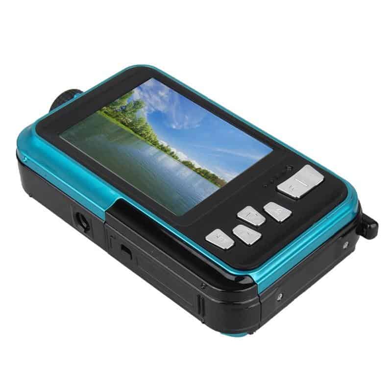 Digital Camera Waterproof Camera 2.7 Inch 1.8 Inch Double Screen Max 48MP 16 X Digital Zoom Black Camcorder