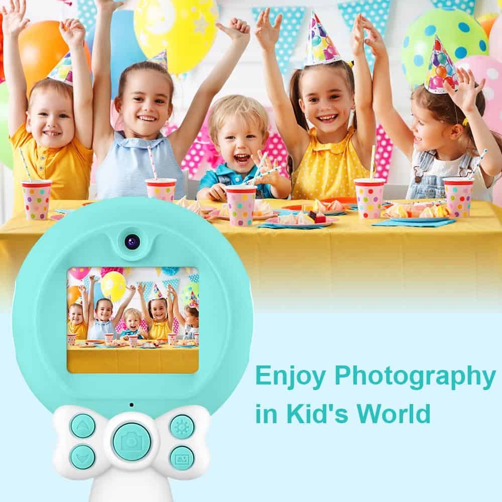 Prograce 8MP Children's Camera Photo Dual Lens Digital Selfie Camera Kid Toy Girls' Toys Kids Camera for Children Birthday Gift